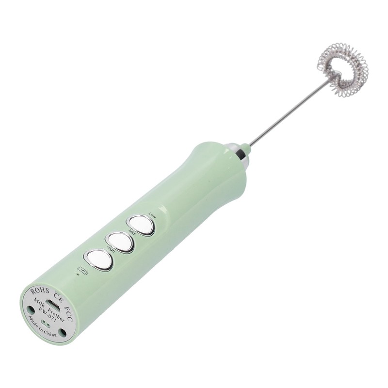 Electric Mixer ThreeSpeed USB Charging 1200mAh Battery Handheld Milk Frother