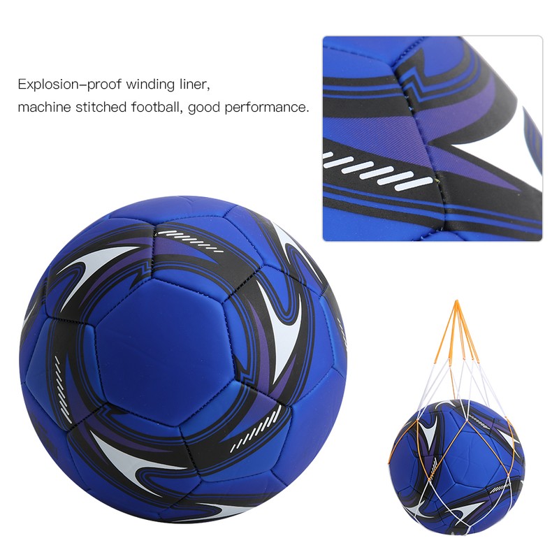 PVC Sport Equipment Football Soccer Ball Training Match Machine- Stitched