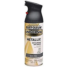 Rust-Oleum 262662 Universal All Surface Metallic Spray Paint, 11 oz, Dark Steel