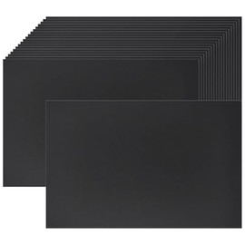 Smanzu 50 Pack 4x6 Black Cardstock Paper Blank Thick Heavyweight 92lb Card Stock for Making Index Cards, Invitations cards, Postcards