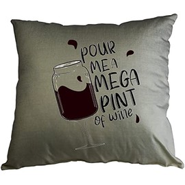 Hippowarehouse Pour me a Mega Pint of wine court trial justice funny quote Printed Accessory Cushion Cover Optional Infill 41x41cm