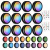 SIXDEFLY 12 Pack LED Puck Light Wireless 16 Color Changing
