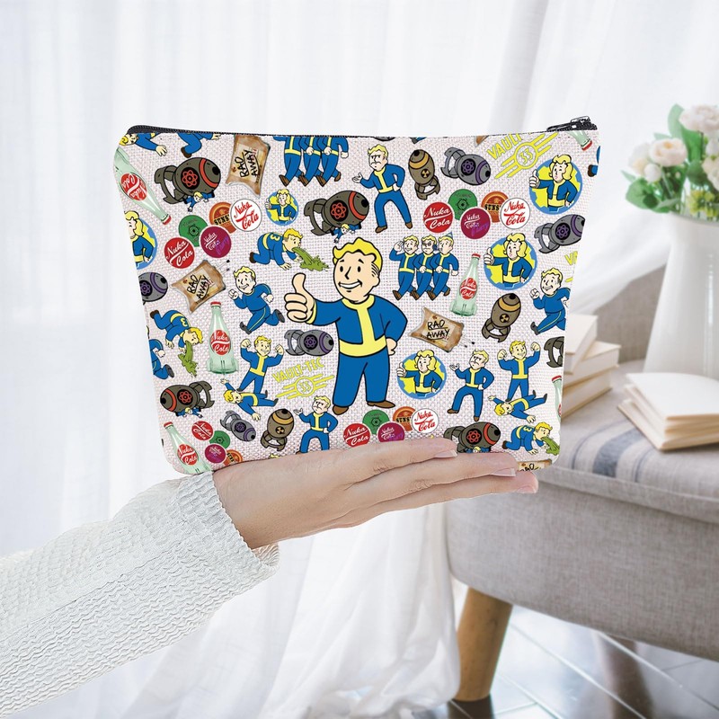 WZMPA Fallout Boy Makeup Bag Arms Gifts Nuka Cola Sign