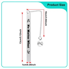 2PCS Best Friend Bookmark Set Friendship Gifts for Best Friends Long Distance Friendship Relationship Bookmark Graduation Birthday Gifts for Women Girls Sister Book Lover Mental Book Mark