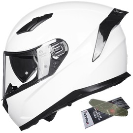 ILM Motorcycle Helmets Full Face with Anti-Fog Pinlock for Cascos para Motos Snowmobile Mens Women Heated Shield Compatible DOT Model 129