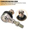 X AUTOHAUX 9cm 3.54" Steering Tie Rod End Tie Rod
