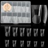 C12rtive 120Pcs Matte Dual Nail Forms,Duck Shape Extension Poly Nail