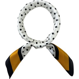 FONYVE 100% Mulberry Silk Scarf for Hair - 27" Square Head Scarf for Women - Lightweight Neck Scarf with Gift Packed