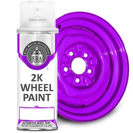 ERA Paints Purple Wheel Paint With Omni-Curing Catalyst Technology - 2K Aerosol Glossy Finish With High Temp Resistance And Extreme Durability Against Color Fade And Chemicals Like Brake Fluid