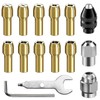 Drill Chuck Collet Set for Dremel Accessories Chuck Collet Kit（1/32"