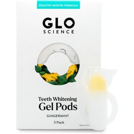 GLO Science Teeth Whitening Gel Pods Gingermint Flavor (Pack of 5)