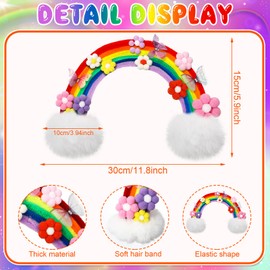 Rainbow Butterfly Flower Hair Clip Kit Crazy Hair Day