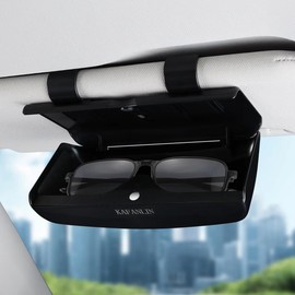 KAFANLIN Car Sunglass Holder,Magnetic Sunglass Holder for Car,Visor Sunglasses Holder Clip,SUV Truck Automotive Visor Accessories black