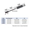 4 Pcs Hex Screw Driver Set, 4.0mm 5.5mm 7.0mm 8.0mm