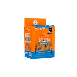 HEALTHY BRAND | Galleta Chocochip Keto 40g | Sin Gluten | Sin Lácteos | Saludable | Sin Azúcar Añadida | Ingredientes Reales Low Carb 6 piezas por Display