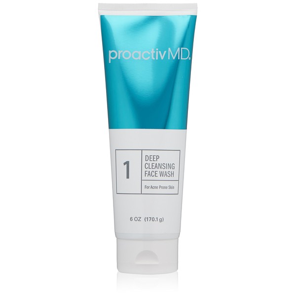 ProactivMD Exfoliating Face Wash - Gentle and Hydrating Facial Cleanser and Acne Treatment for Sensitive Skin, 6 Oz