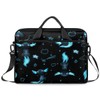 Laptop Bag for Women Men, Blue Axolotl 15.6 inch Messenger