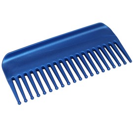 Professional Detangling Wet Comb, Standable Wide Tooth Hair Styling Comb for Men Women Pompadour Long Straight Curly Wavy No Handle Shampoo Comb for Travel, Gymbag, Purse, Home, Office (Blue)
