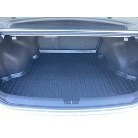 EACCESSORIES EA Cargo Liner - Trunk Mat for KIA Optima 2016-2020 – Weather-Resistant Trunk Mats for Cars with Raised Lip – Non-Slip Car Trunk Mat Rubber – Laser Pre-Cut Design