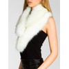 CASPAR STO001 Women Faux Fur Collar, Colour:white;Size:One Size