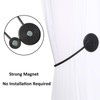 HedongHexi 2 Pack Magnetic Curtain Tiebacks Elegant Curtain Holders for