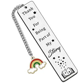 HULALA Thank You Teacher Mentor Tutor Coach Appreciation Bookmark Gift for Women Men Colleague Leaving Employee Boss Christmas Day Gift for Male Female Friend Book Lover Birthday Graduation Retirement