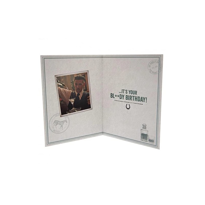 Peaky Blinders Birthday Card - You Will Drink & Eat