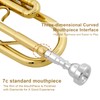 Ktaxon Bb Standard Trumpet for Beginners,Trumpet for Student with Hard