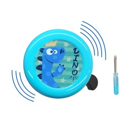 Children's Bicycle Bell with Loud Crisp Sound, Dinosaur Bicycle Bell with Mini Cross Screwdriver, Universal Bike Bell for Girl Boy Adult, Bike Horn Bike Accessories for Most Bicycles Scooter Bikes
