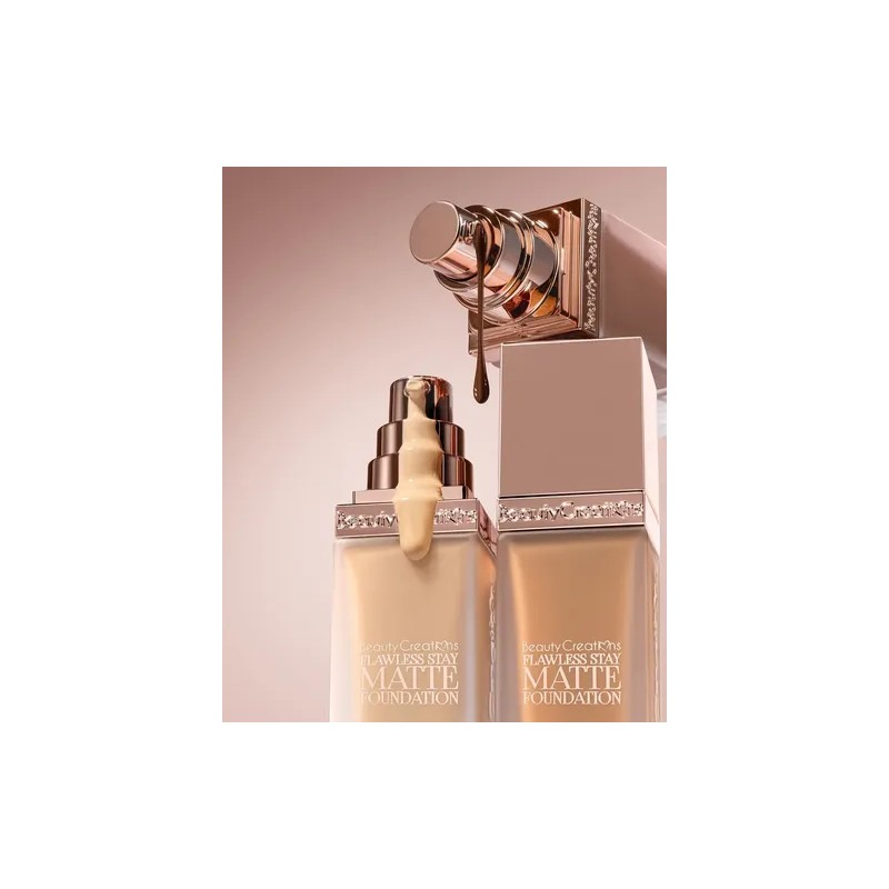 Flawless Stay Matte Foundation Waterproof Beauty Creations Tono 12c
