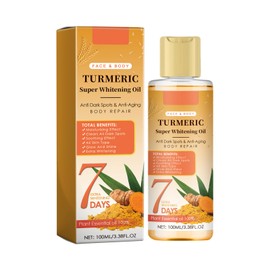 Kurkuma-Öl Whitening Oil, 100 Ml Whitening Kurkuma Serum Kurkuma-Öl Body Oil Ätherische Öle Für Die Hautpflege Turmeric Whitening Oil, Oil For Lightening Dark Skin Zur Korrektur Dunkler Flecken