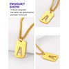 Richsteel Pendant for Men Women Letter A to Z Necklace