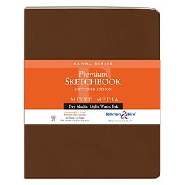 Stillman & Birn Gamma Series Softcover Sketchbook, 8" x 10", 150 GSM (Heavyweight), Ivory Paper, Medium Grain Surface