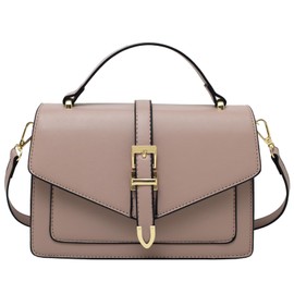 Travistar Crossbody Bag for Women Small - PU Leather Top Handle Handbags Cross Body Satchel Purse Fashion Shoulder Bags Clutch Evening Purses with Removable Strap Khaki