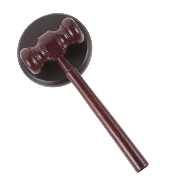 KALLORY Mini Hammer 1 Set Judge Toys Wooden Playset Wood