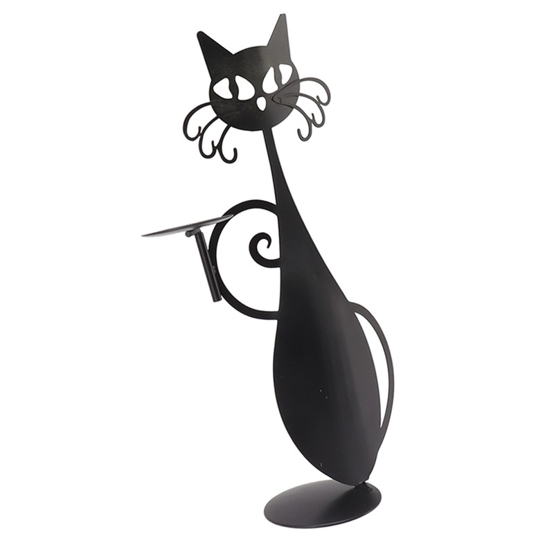 Home Decor Candlestick Durable Cat Candle Holder Decorative Candlestick Holder