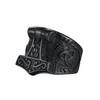 Black Large Man Biker Rings Norse Viking Thor Hammer Band