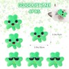 Jocomoni 6pcs St. Patrick's Day Shamrock Catnip Toy，Indoor Shamrock Shaped