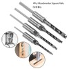 WSOOX Square Hole Drill Bits for Wood, Woodworking Hole Saw