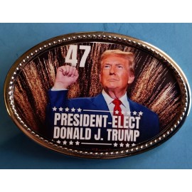 TRUMP 2024 Epoxy VICTORY Belt Buckle  - TAKE BACK AMERICA