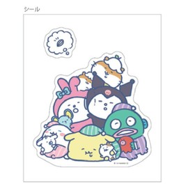 Sunstar Stationery Nagano x Sanrio Characters Sticker Big Clear Sticker Nemuine S8584290