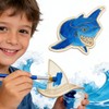 Xvvti 12PCS Shark Party Favors - DIY Shark Wood Painting