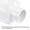 PATIKIL PVC Reducer Pipe Fitting 75mm to 40mm ID, Straight