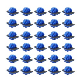 30Pcs Car Rivet Clips, Replaces # 87756-1F000 Blue Door Trim Bumper Push Fastener Retainer Clips Rivet Kit Plastic Fastener Clips Replacement for Hyundai Kia Santa Fe