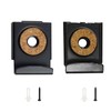 Risbay 12PCS Mirror Clips Black Wide Channel Mirror Hanger Clip