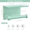 Tindbea Toilet Paper Holder with Phone Shelf, Adhesive or Screw