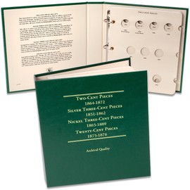 Littleton Coin Company 1851-1889 2 Cents, 3 Cents & 20 Cents Album Coin Storage