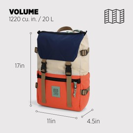 Topo Designs Rover Pack Classic, Almond/Emberglow, One Size