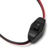 QWORK 8Ft Wire Harness with Clamps, 16AWG Wire Harnes, SAE