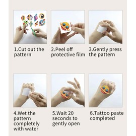 10 Sheets Space Temporary Tattoos Birthday Themed Party Supplies Decoration Favors Cartoon Cute Sticker for Kids Boys Home Activity Class Prizes Carnival Christmas Rewards